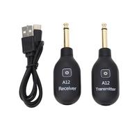 HaloVerde Juego de transmisor y receptor de audio para guitarra con tecnología de 2,4 GHz, dinámico de 108 dB, retardo de 4 ms, conector de 6,35 mm para teclado de bajo e