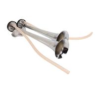 HaloVerde Kit de bocina de aire de doble trompeta 130 dB súper fuerte 12 V con compresor, metodo completo de bocina de tren para camiones, coches, barcos y yates