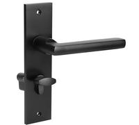 HaloVerde Kit de manija de puerta de madera mecanismo de pestillo silencioso, este juego completo de cerrojo de manija de puerta incluye todos los accesorios de montaje