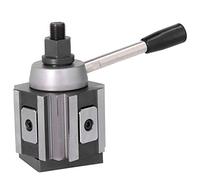 HaloVerde Portaherramientas de torno CNC, poste tipo pistón AXA de cambio rápido, modelo 250 100 estándar, soporte de torneado de columna para máquinas de torno oscilante de 6 a