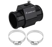 HaloVerde Radiator Hose Adapter with Outlast Aluminum Construction in Multiple Sizes 28mm / 30mm / 32mm / 34mm for Universal Vehicle Fit as a Water Temperature Gauge Adapter (38mm)