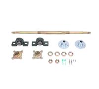 HaloVerde Rear Axle Assembly Kit 24inch with 17 Teeth for 50-150CC Engines, a Complete DIY Go Kart Rear Axle Kit with Mounts for ATVs and Drift Trikes