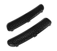 HaloVerde Rejillas de ventilación para capó, par de rejillas de ventilación para capó frontal, color negro brillante, construcción ABS, repuesto para R50 R53 Cabrio R52, reemplaza