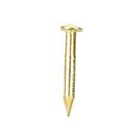 HaloVerde Tachuelas de latón para carpintería y manualidades, un kit completo de surtido de clavos de latón con cabeza redonda para accesorios de bisagras de muebles (10 mm de largo)