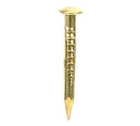 HaloVerde Tachuelas de latón para carpintería y manualidades, un kit completo de surtido de clavos de latón con cabeza redonda para accesorios de bisagras de muebles (15 mm de largo)