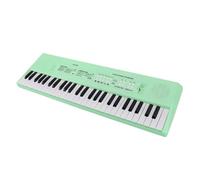 HaloVerde Teclado de piano electrónico portátil de 54 teclas con micrófono con cable y función de grabación para que los niños aprendan y jueguen música, desarrolla la conciencia (Verde)