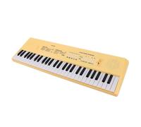 HaloVerde Teclado de piano electrónico portátil de 54 teclas con micrófono con cable y función de grabación para que los niños aprendan y jueguen música, desarrolla la conciencia (Amarilla)