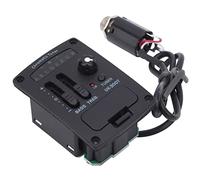 HaloVerde Ukulele Pickup 2 - EQ de banda con afinador integrado para mejorar el sonido, un completo amplificador de preamplificador de ukelele con control de volumen para