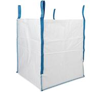 HALSTED - Bolsa de construcción resistente - Bolsa de construcción y demolición de polipropileno tejido blanco de 200 galones - Paquete de 1