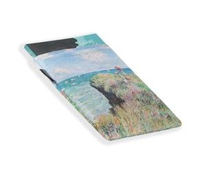 Halta Definizione - Book Cover, práctica funda acolchada de tela estampada con una obra de arte de Monet, ideal para guardar y proteger libros u otros accesorios, 19 x 25 cm de altura, para caminar