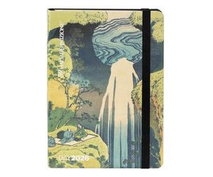 HALTADEFINIZIONE - Agenda mini diaria de 12 meses, agenda 2026 con tapa impresa con una obra de arte de Monet, cierre elástico, doble marcador y 352 páginas, 11 x 15,3 cm, Falls