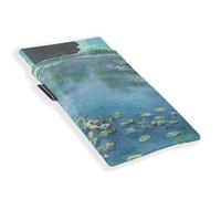 Halta Definizione - Book Cover, práctica funda para libro acolchada de tela estampada con una obra de arte de Monet, ideal para guardar y proteger libros u otros accesorios, 19 x 25 cm
