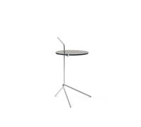 Halten SH9 Mesa Auxiliar Vidrio ahumado/Acero Inoxidable Pulido