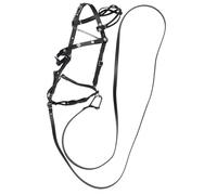 Halter De Cuero Para Caballos - Cuerdas De Plomo Halter De Cuero De PU Para Caballos - Halters De Caballo De Diseño Ergonómico Cómodo Y Sin Restricciones Para Concurso, Paseo Diario, Entrenamiento, Es