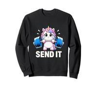 Halterofilia Unicornio Envíalo Lindo Sudadera