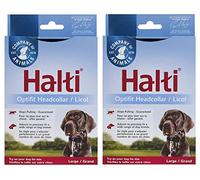 Halti Optifit Deluxe - Cabezada para perros grandes (Rottweiler, Great Dane, Terranova, Gran Pastor Alemán Grande) - Pack de 2