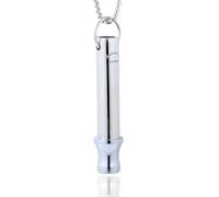 HALUKAKAH Collar de Respiración 528 Hz Frecuencia del Amor | Sintonización para Meditación Consciente | Collar Silbato para Aliviar Ansiedad y Estrés | Terapia de Sonido y Respiración, Platino