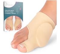 HALUTO 2 Piezas Banda de Protección Hallux Valgus - Vendaje para Dedos Separador de Dedos Hallux Valgus - Calcetines Hallux Valgus con Protección de Gel - Vendaje para Pies para Zapatos