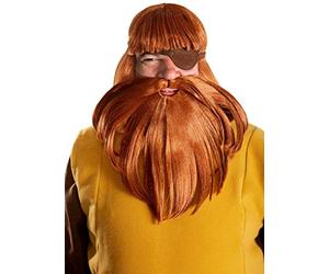 Halvar - Padre de Wickie - Juego de peluca para disfraz de adulto - Disfraz vikingo para carnaval, fiestas temáticas