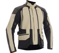 Halvarssons Dalen Chaqueta textil impermeable para motocicleta, negro-marrón, tamaño 62 para Hombres