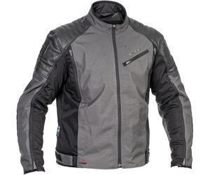 Halvarssons Solberg chaqueta textil impermeable para motocicletas, negro-gris, tamaño 50 para Hombres
