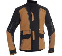 Halvarssons Vinvallen Chaqueta textil impermeable para motocicleta, negro-marrón, tamaño 56 para Hombres