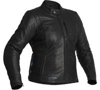Halvarssons Vitsand impermeable Chaqueta de cuero de motocicleta para mujer, negro, tamaño 38