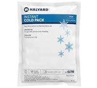 HALYARD Compresas frías instantáneas desechables para hinchazón, lesiones de muelas, esguinces, tensiones, 6.5 x 8.5 pulgadas, 51786, 24 paquetes por caja