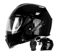 HALYING Casco Modular Integral Moto ECE Homologado ABS para Hombre y Mujer - Doble Visor Antivaho + EPS Alta Densidad + Sistema Ventilación Múltiple + Forro Desmontable Lavable