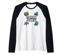 Ham Radio Operator CQ Ham Junkie Amateur Broadcaster Camiseta Manga Raglan