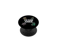 Ham Radio Operator CQ Ham Junkie Amateur Broadcaster PopSockets PopGrip Adhesivo