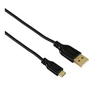 Hama 0.75m, USB2.0-A/USB2.0 Micro-B - Cable USB (USB2.0-A/USB2.0 Micro-B, 0,75 m, USB A, Micro-USB B, 2.0, Male connector/Male connector, Negro)