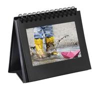 Hama 00002470 Caja de cartón Negro álbum de foto y protector - Álbum de fotografía (Negro, Caja de cartón, 12 hojas, 18,3 x 16,5 cm)