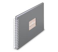 Fine Art - Álbum en espiral (28 x 24 cm, 50 páginas blancas), color gris piedra