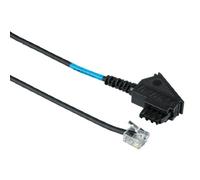 Hama - 00040626, 0.5 m, UTP, TAE-F, 6p2c, Negro [Importado de Alemania]