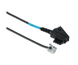 Hama - 00040626, 0.5 m, UTP, TAE-F, 6p2c, Negro [Importado de Alemania]