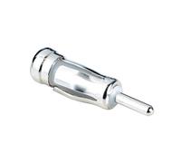 Hama 00043642 - Adaptador Antena Iso Hembra-Macho, Plateado