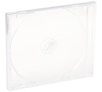 Hama | 00044748 - Caja para Guardar 1 CD, Pack de 5 Unidades, Resistentes, Color Transparente