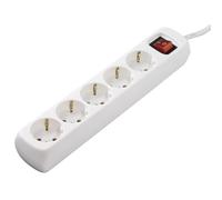 Hama 00047842 5salidas AC 230V 1.4m Blanco Protección contra sobretensiones - Protecciones contra sobretensiones (5 Salidas AC, 3500 W, 1,4 m, Blanco, De plástico, GS)