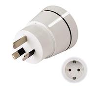 Hama 00121996 adaptador de enchufe eléctrico Blanco - Adaptador para enchufe (Blanco, Male connector/Female connector)
