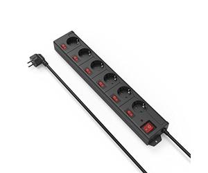 Hama 00137259 Base múltiple - Bases múltiples (Negro, Negro)