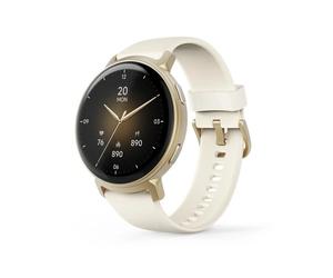 Hama 00178641 Bluetooth GPS 1.32" Oro Caja Blanca Correa Unisex IP68 Pulsómetro SpO2