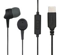 Hama - 00184192 auricular y casco Auriculares Alámbrico Dentro de oído Llamadas/Música USB Tipo C Negro, Gris Oscuro