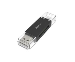 Hama 00200130 lector de tarjeta usb/micro-usb negro