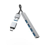 Hama - 00200141 hub de interfaz USB 3.2 Gen 1 (3.1 Gen 1) Type-A 5000 Mbit/s Gris