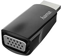 Hama 00200344 cambiador de género para cable hdmi vga negro