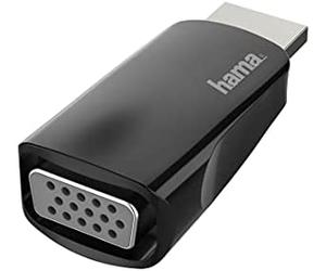 Hama 00200344 cambiador de género para cable hdmi vga negro