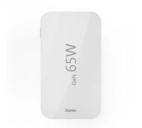 Cargador Rápido, 2 USB-C, 1 USB-A, Mini Cargador Plano, PD, 65 W, Blanco