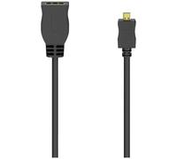 Hama 00205168 Digital A/V Adaptador de Cable Negro 10cm Monitor TV Av Audio