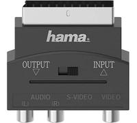 Hama 00205268 adaptador de cable de vídeo S-VHS 3 x RCA + SCART (21-pin) Negro